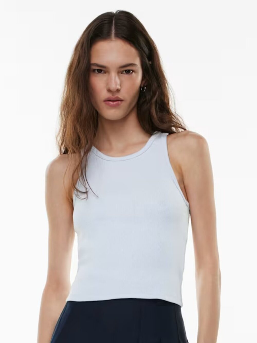 Aritzia Sunday Best Cropped Honor Tank in Cruise Blue, Size XS